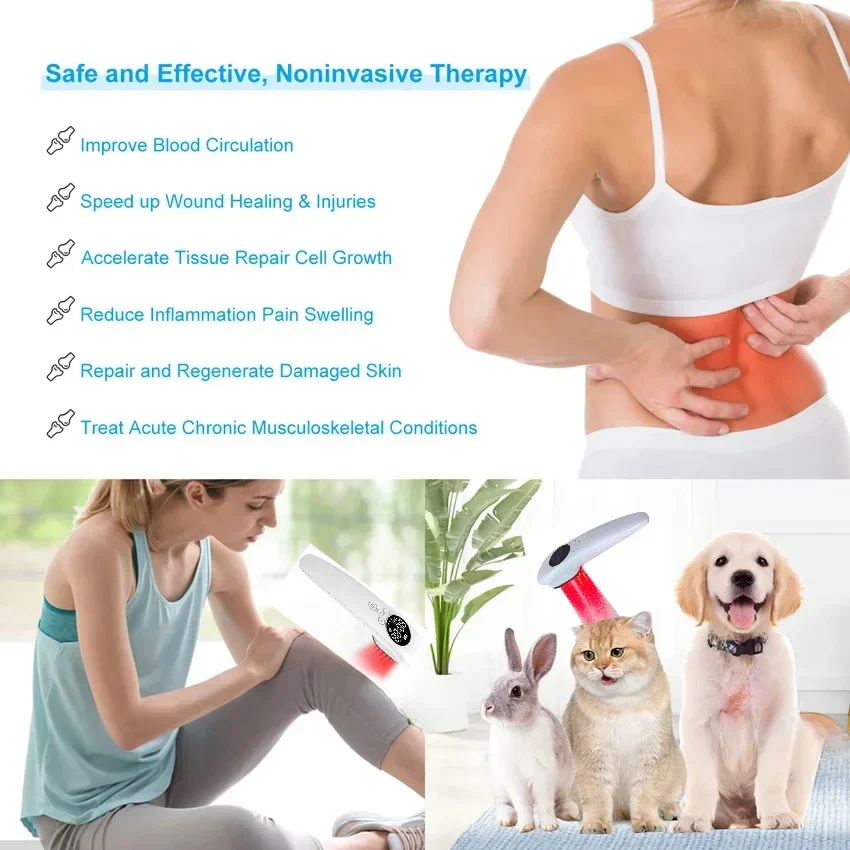 

Deep Tissue Cold Laser Therapy Machine Back Pain Relief 808 Nm Scar Tissue Laser Home Use Medical Back Belt Wound Device