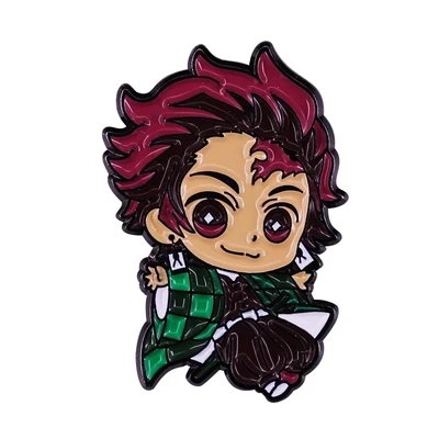 Demon Slayer Anime Enamel Brooch, Cartoon Accessory