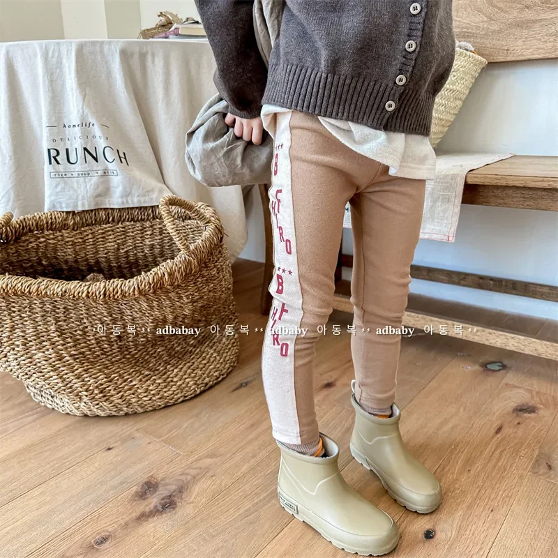 2025 Autumn New Baby Girls Fashion Cotton Leggings Toddler Pants Little Girl Clothing Kids Casual Trousers 1-7 Y Baby Leggings