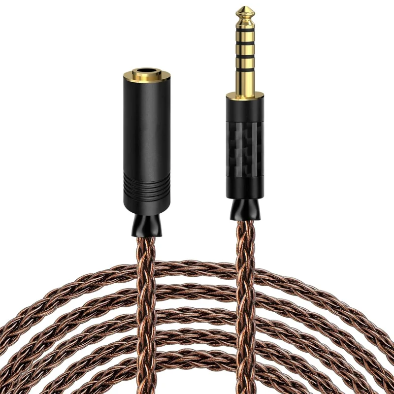 Geekria Apollo 6NOCC HiFi Headset Upgrade Extension Cord 4.4mm Balanced Cable Single Crystal Copper 9.8ft/3m