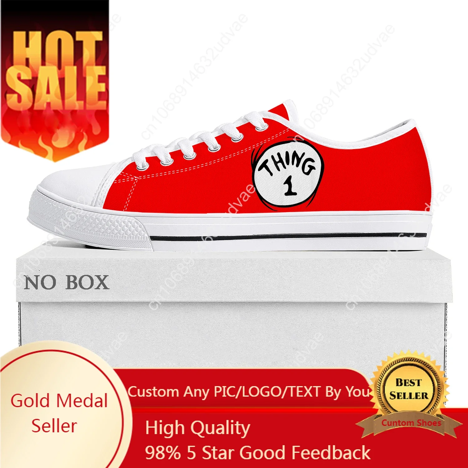 

Кроссовки Thing 1 Thing 2 Низкие туфли Мужчины Женщины Подростковые парусиновые кроссовки высокого качества Повседневная обувь на заказ Обувь на заказ