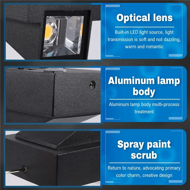 A19F-5W Modern LED Wall Light Outdoor Waterproof Wall Lamp Perfect For Corridor Courtyard Gate Terrace Balcony Garden