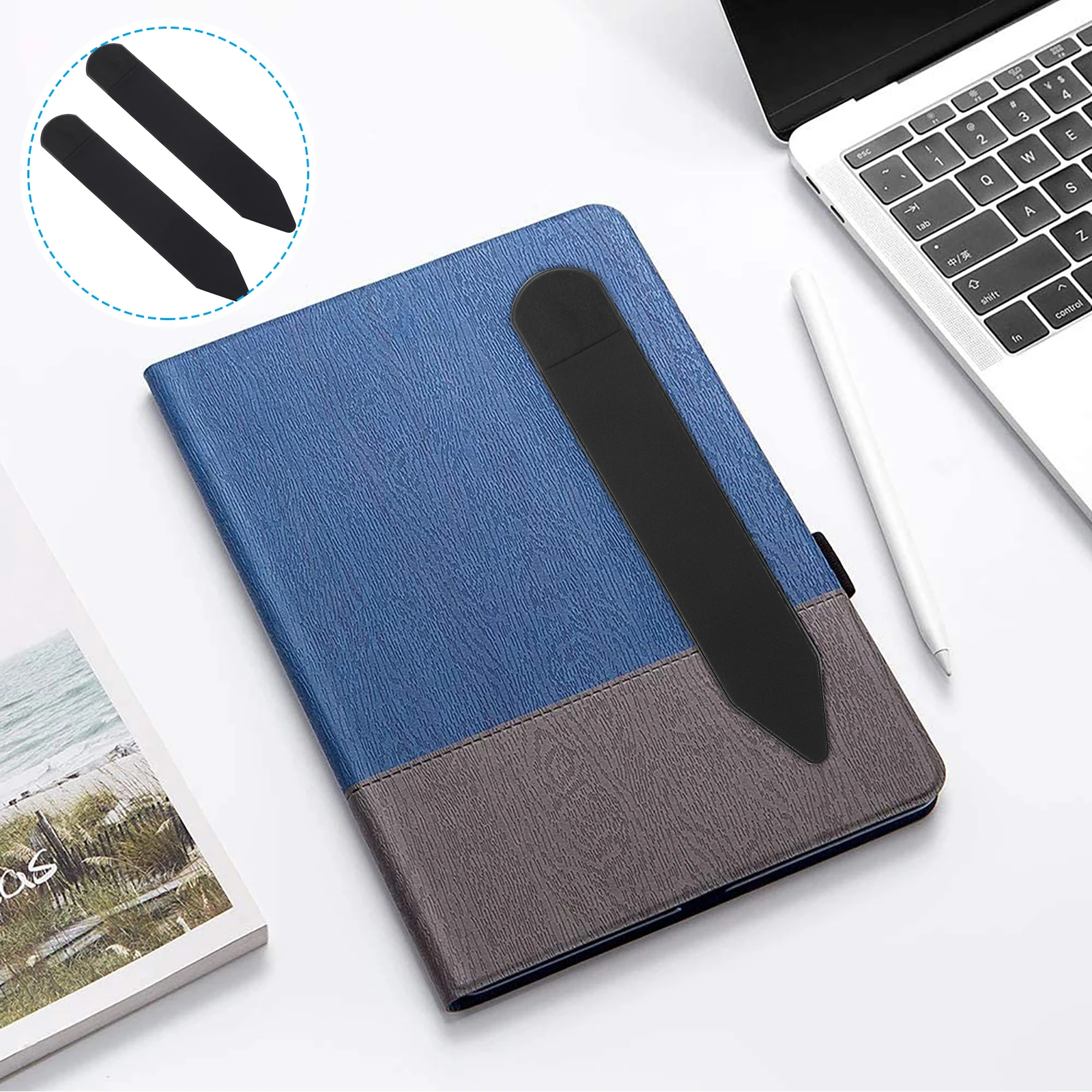 

2 Pcs Touch Screen Pen Case PU Cover Anti Dust Practical Holder Smooth Electronic Pencil Accessories Non Slip Falling Resistant
