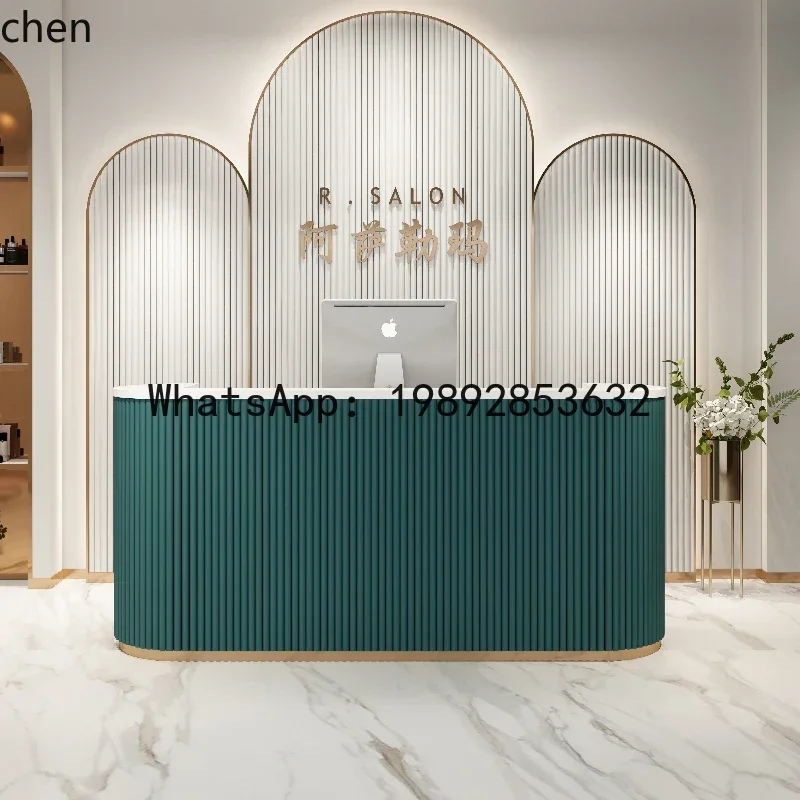 صفحة الخروج LYY متجر صغير لصالون التجميل وطاولة الخروج ومكتب الاستقبال #3