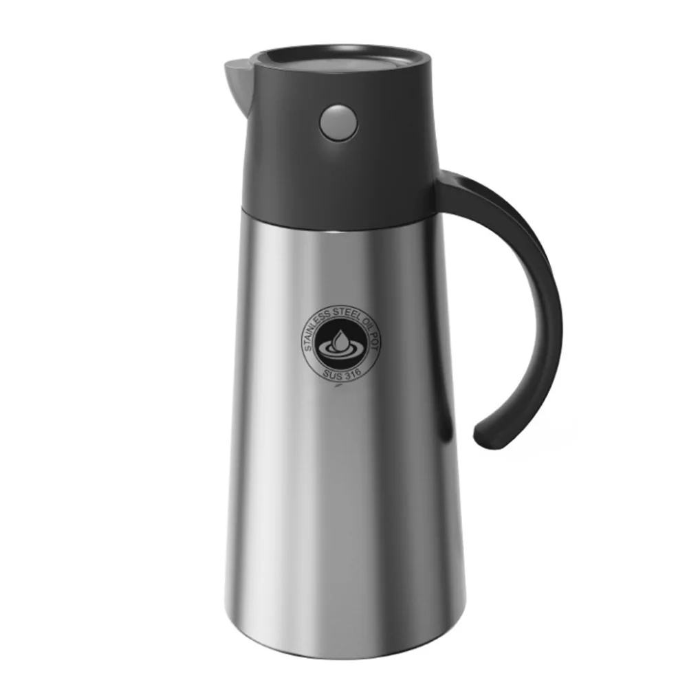 

750ml Oil Dispenser Bottle Automatic Design Safe for Home Bar Cafe Hotel Practical Soy Sauce Pot Vinegar Container