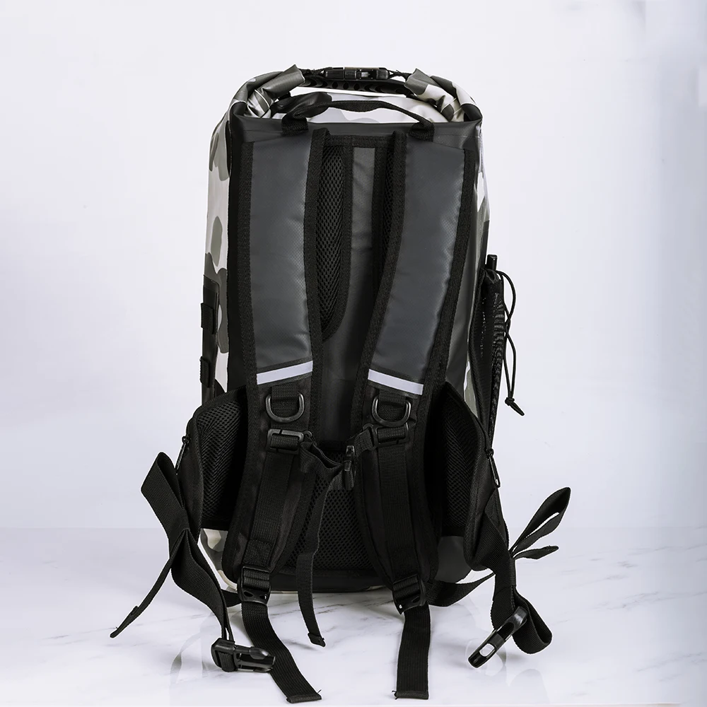 Factory Promotion 25L 500D PVC Material Outdoor Hiking Camping Waterproof Backpack Bag