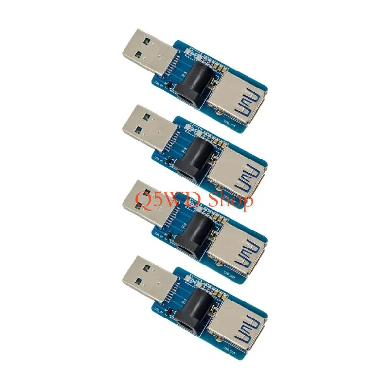 Q5WD USB Power Splitter Enhancement Module USB 5V and External 55x21 5V Power Supply