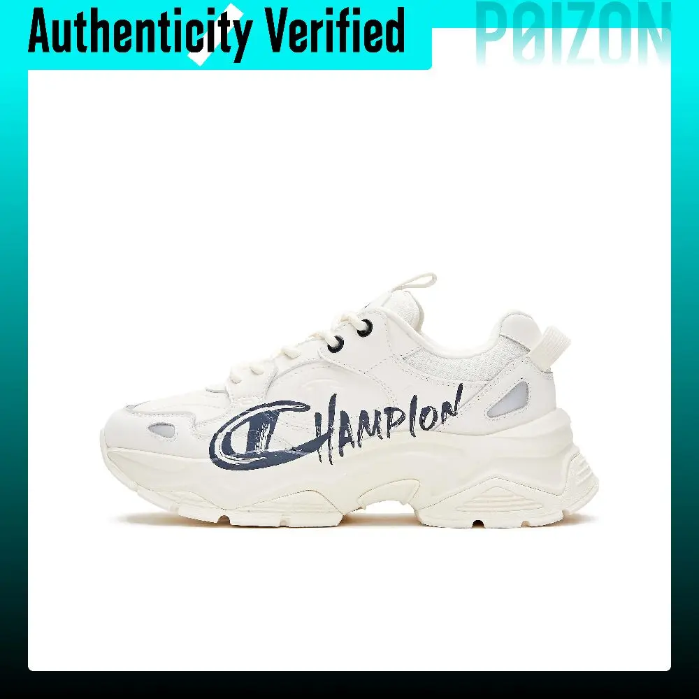 Champion Champ 19 Street Textile, Synthetic Leather Low top Chunky Sneakers Men's Beige U3CFCCM16D1