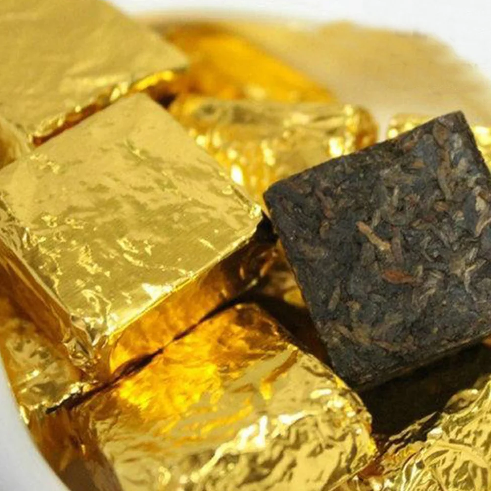 

Chocolate Bar Packaging Aluminum Foil Wrapping Paper Chocolates Packing Papers Square Wrappers Golden Candy Bags