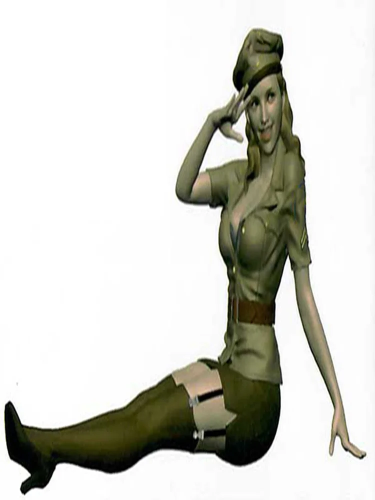 New Unassembled 1/16 Modern Soldier Sit in Summer Resin Figure Unpainted Model Kit