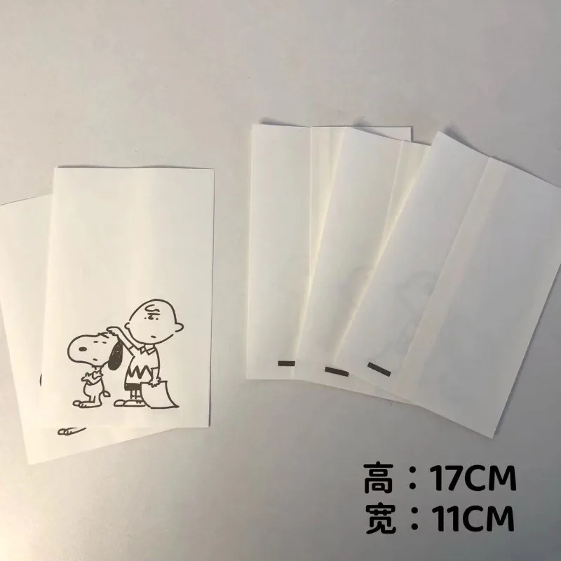 Snoopy Charlie Brown cartoon cute paper ziplock bag creative Christmas candy gift packaging bag ins gift storage bag wholesale