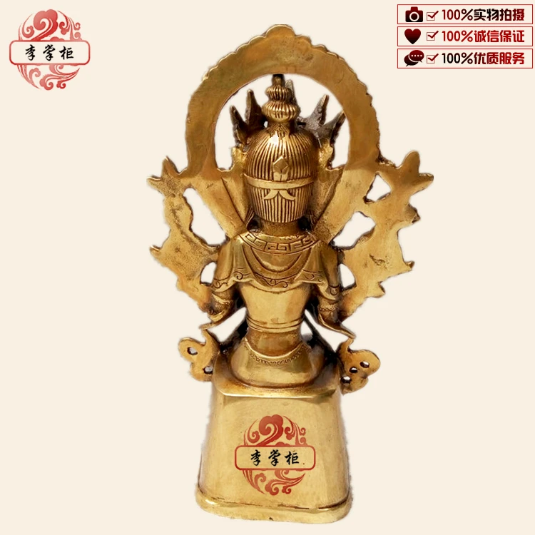 Li shopkeeper Tibetan  pure bronze tantric Buddha statue Qiangba Buddha Maitreya Buddha future  ornament Bodhisattva