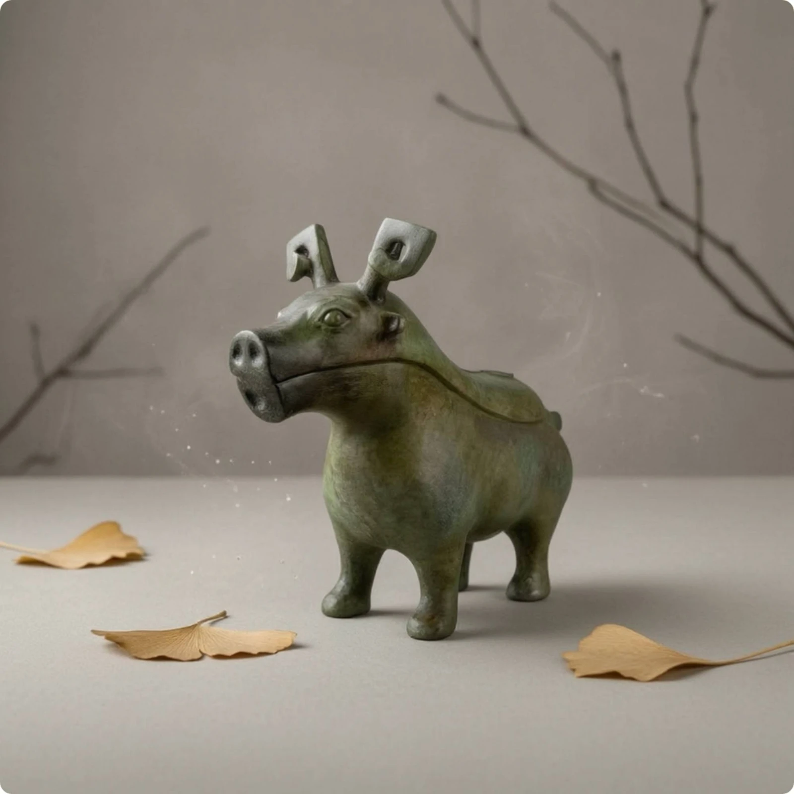 Fantasy Beast Sculpture Vintage Resin Animal Sculpture Statue Mythical Figurine Whimsical for Art Collectors, Living Room