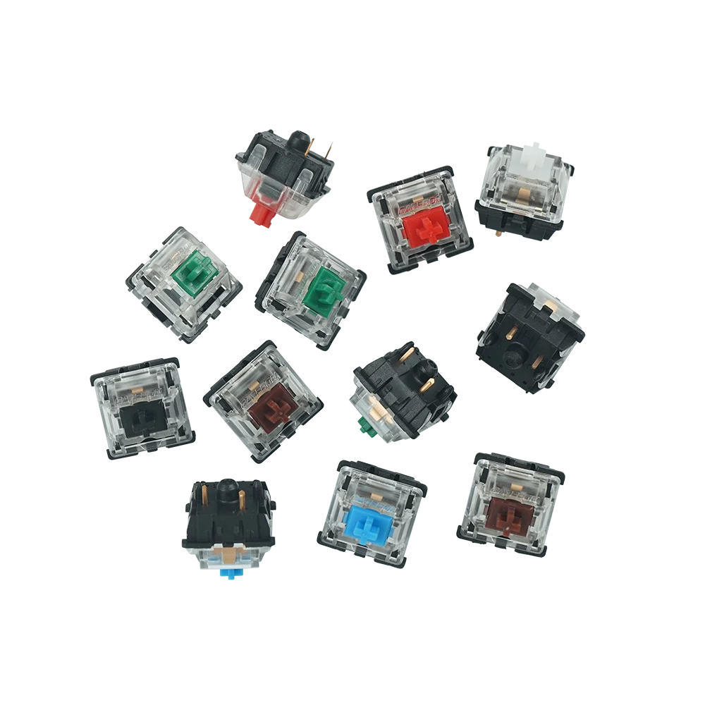 CMK 10 Pcs Switch Gateron Switches Keyboard DIY 3 Pin 5 Pin For All MX Mechanical Keyboard Custom Support 4 Pin RGB LED