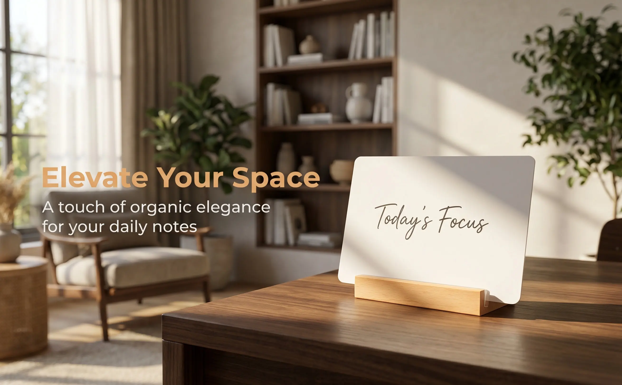 Small Wood Message Board A6 Size Portable Reusable Chalkboard Sign Desktop Whiteboard Home Notice Board Reusable Whiteboard