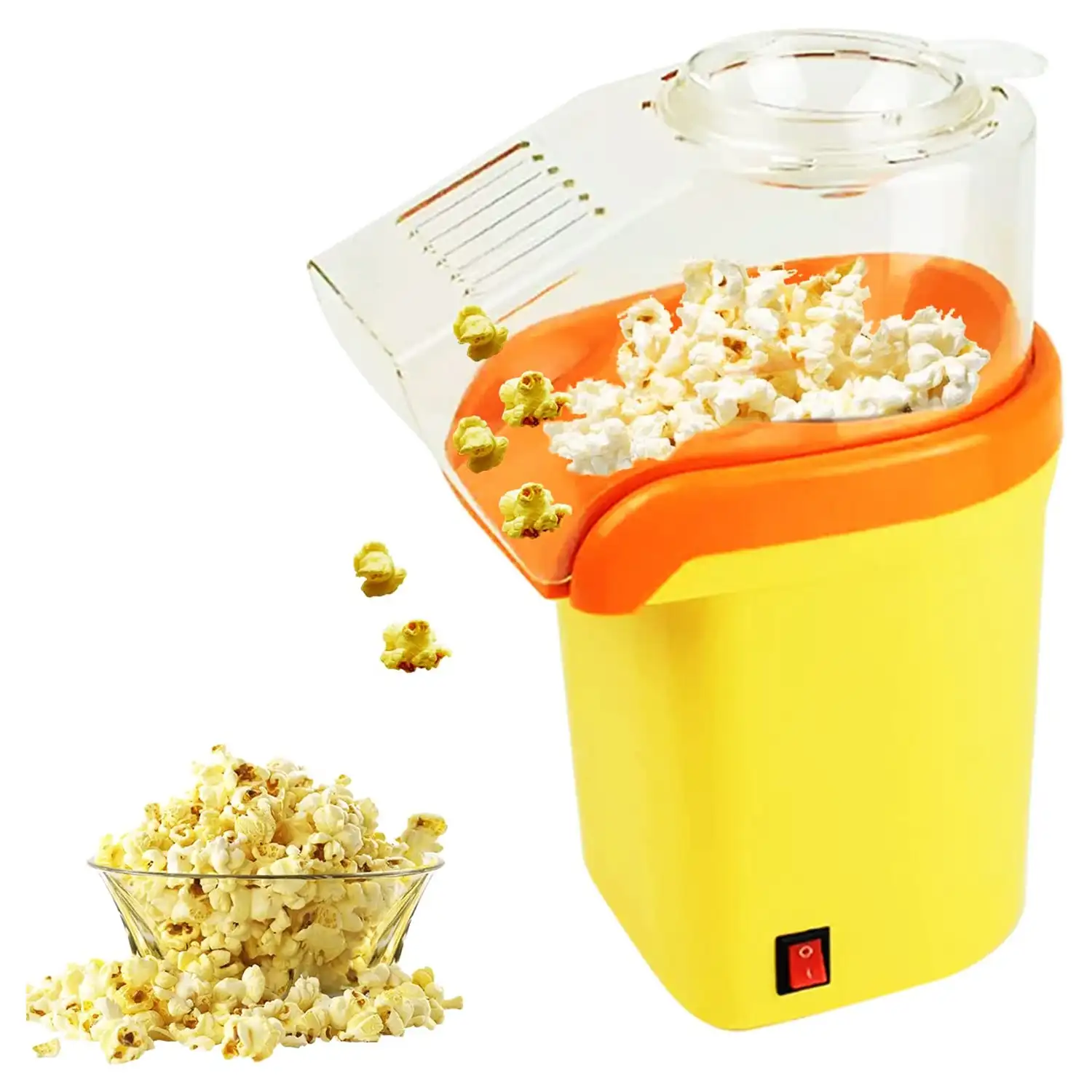 Máquina de palomitas de maíz de 5 núcleos, Mini máquina portátil de aire caliente, fabricante de maíz Pop Y, 16 tazas