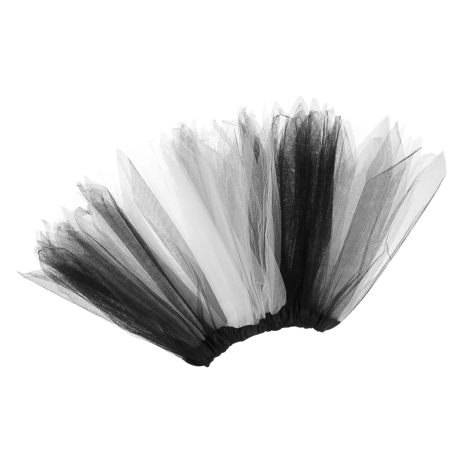 1pc arco-íris preto branco crianças saia de tule para meninas ballet dança festa traje prop tutu saia masquerade dia das bruxas