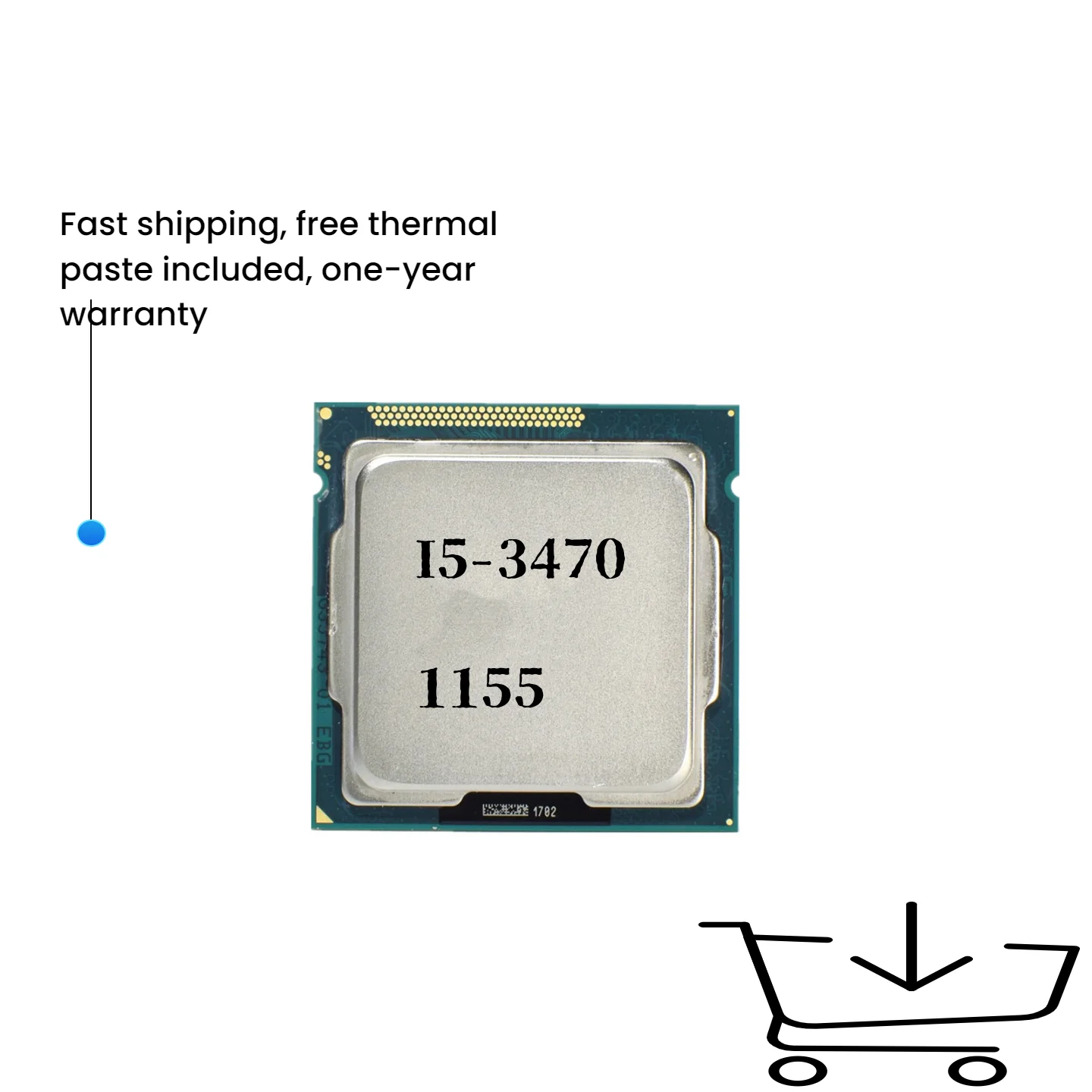

Core i5-3470 i5 3470 3.2 GHz Quad-Core CPU Processor 6M 77W LGA 1155