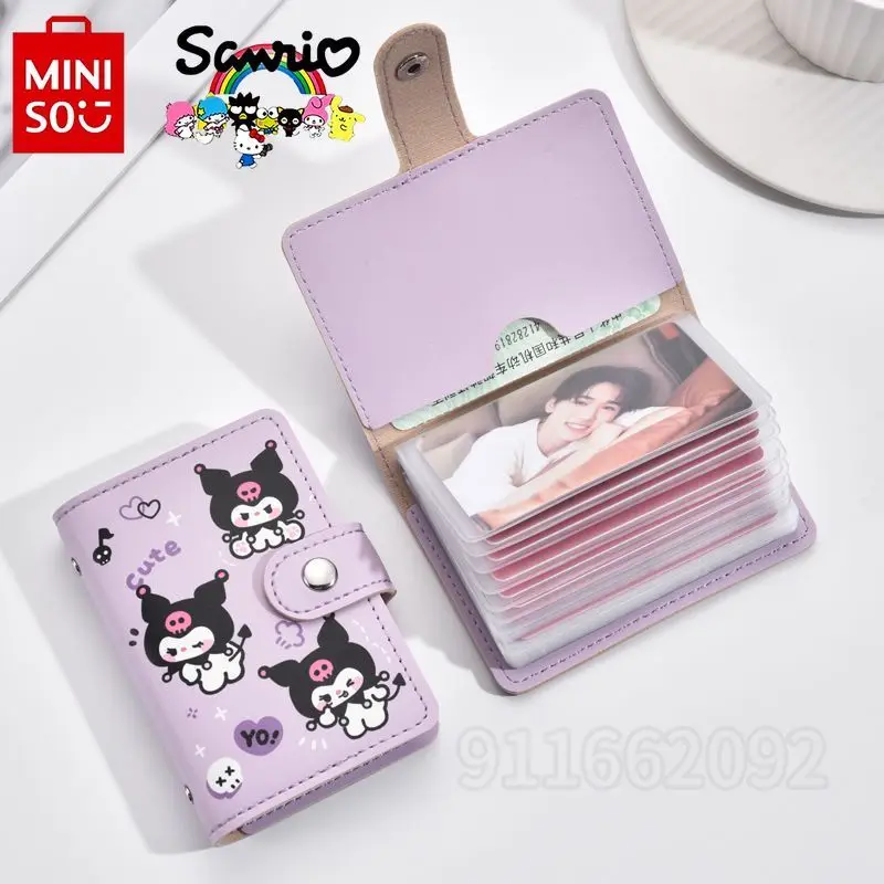 Sanrio Kuromi New Women's Card Holder Cartoon Cute Large Capacity Card Holder Fashion Trend Id Card Holder High Quality