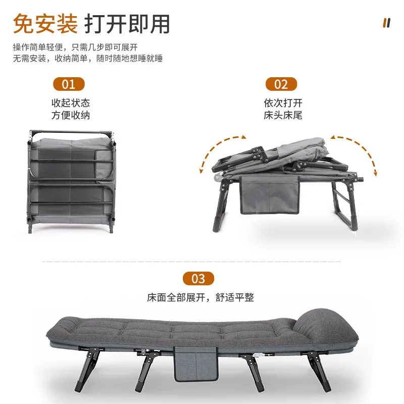 High Quality Modern Foldable Aluminum Alloy Height Adjustable Oversize Camping Cot & Bed