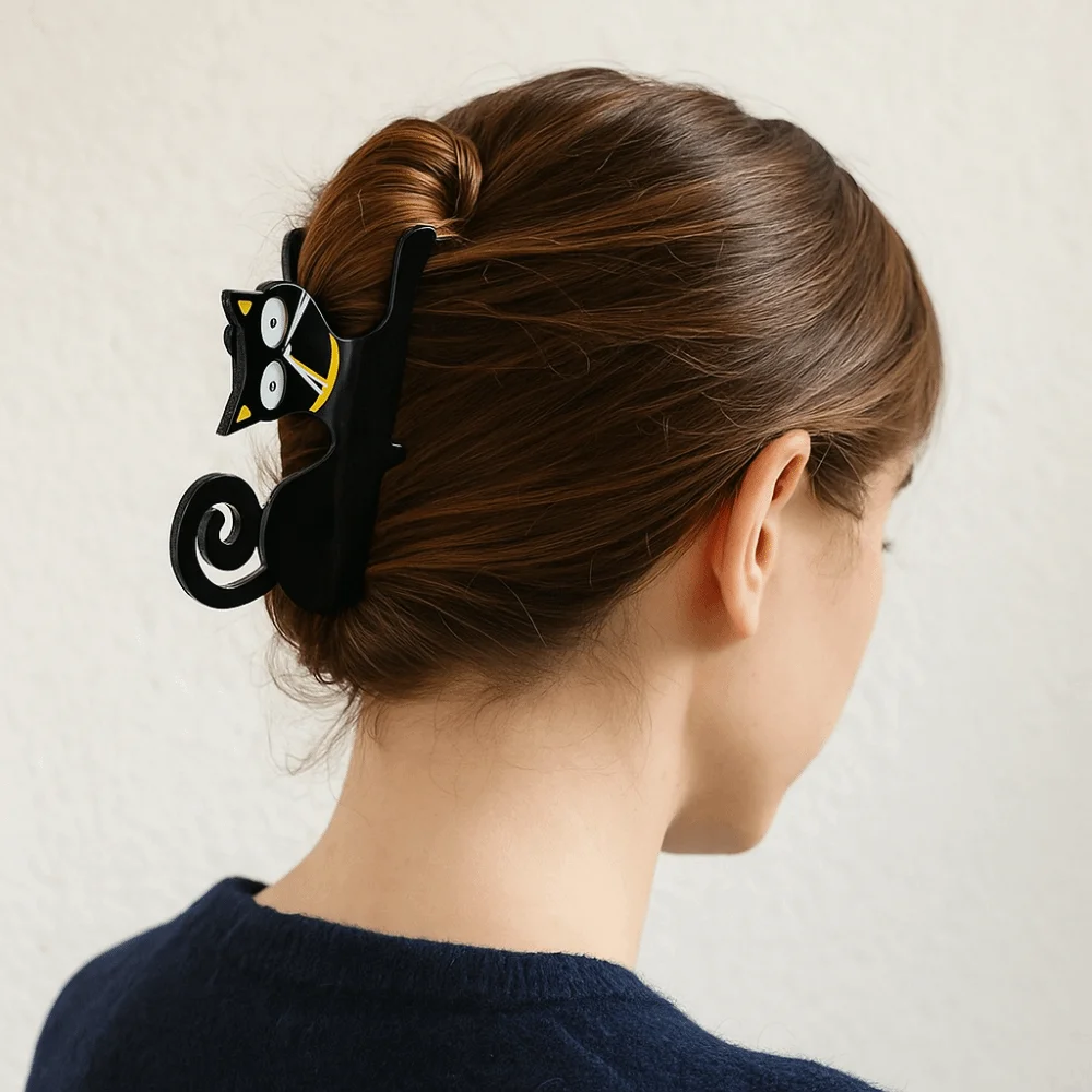 

Fashion Acetic Acid Acetate Cat Hair Claw Pet Cartoon Animal Hair Clip Hair Accessories Korean Style Shark Clip Female