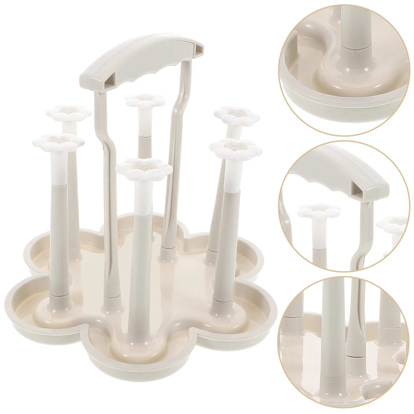 Cup Holder Storage Dry Rack for Baby Bottles Drying Cups Kitchen Milk Drain Pp Glass Racks