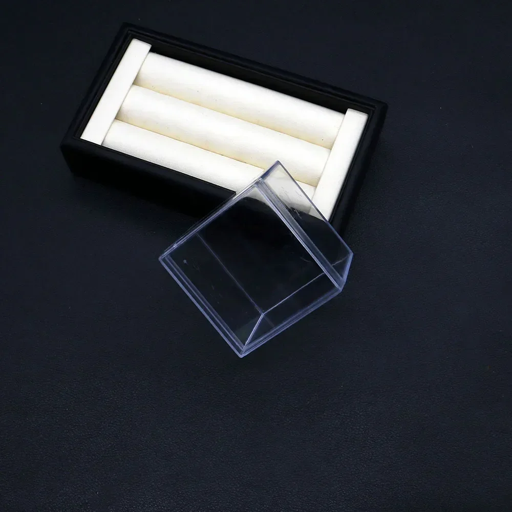 

Simple and Practical Transparent Square Plastic Acrylic Jewelry Organizer Box 54x54mm for Classifying Necklaces Earrings