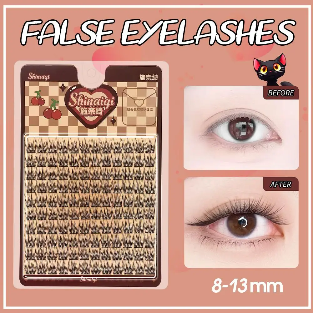 10列ナチュラルまつげクラスターDIYマンガまつげ透明テリアストランドまつげソフトつけまつげまつげデイリーメイク