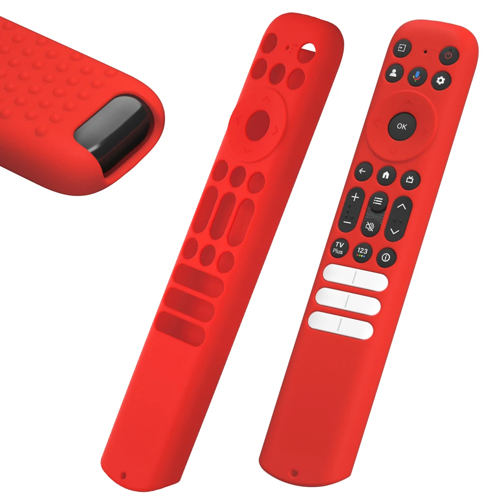 Silicone Cover with Lanyard Silicone Skin Sleeve Shockproof Television Remote Cover for TCL RC813 RC902V RC923 Remote Control