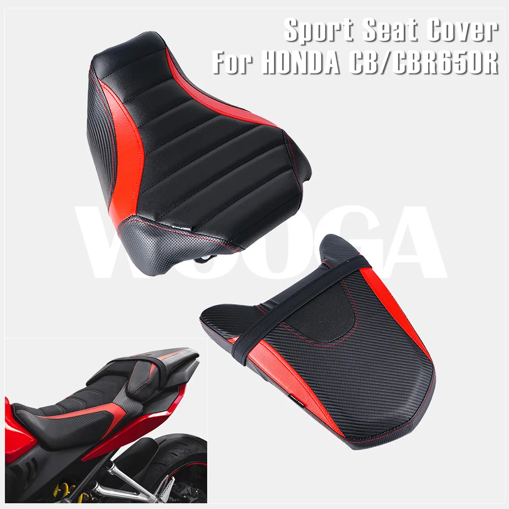 Sport Cafe Seat Covers for HONDA CBR650R CB650R CBR 650R 2019 2020 2021 2022 Rider Higher Driver's Seat Passenger Seat Cushion