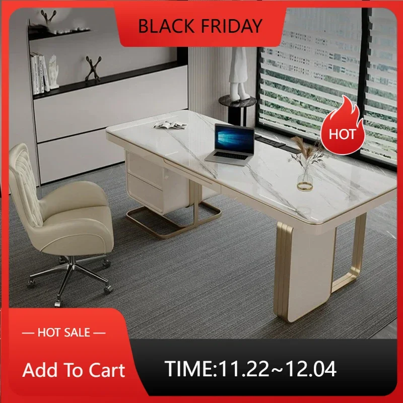 White Work Gaming Table Desk Home Office Study Standing Ergonomic Desktops Desk Modern Writing Scrivania Tavolo Home Furniture