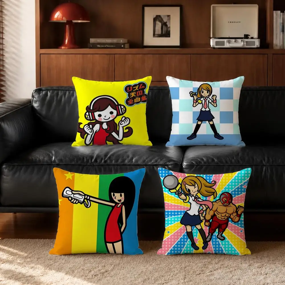 game Rhythm Heaven Cushion Cover Cushion Cover Set  50x50 45x45 40x40 Pillowcase Decorative Sofa Home Decor