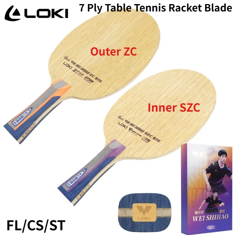 LOKI W81 Outer ZC/Inner SZC Table Tennis Racket Blade 5Wood 2 ZYLON CARBON Limba Surface Professional Ping Pong Paddle Blade