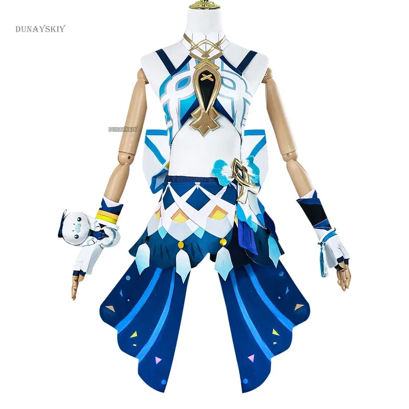 Sky05 em estoque mualani cosplay traje genshin impacto natlan hidro tubarão menina biquíni murani conjunto peruca dia das bruxas natal99ji *