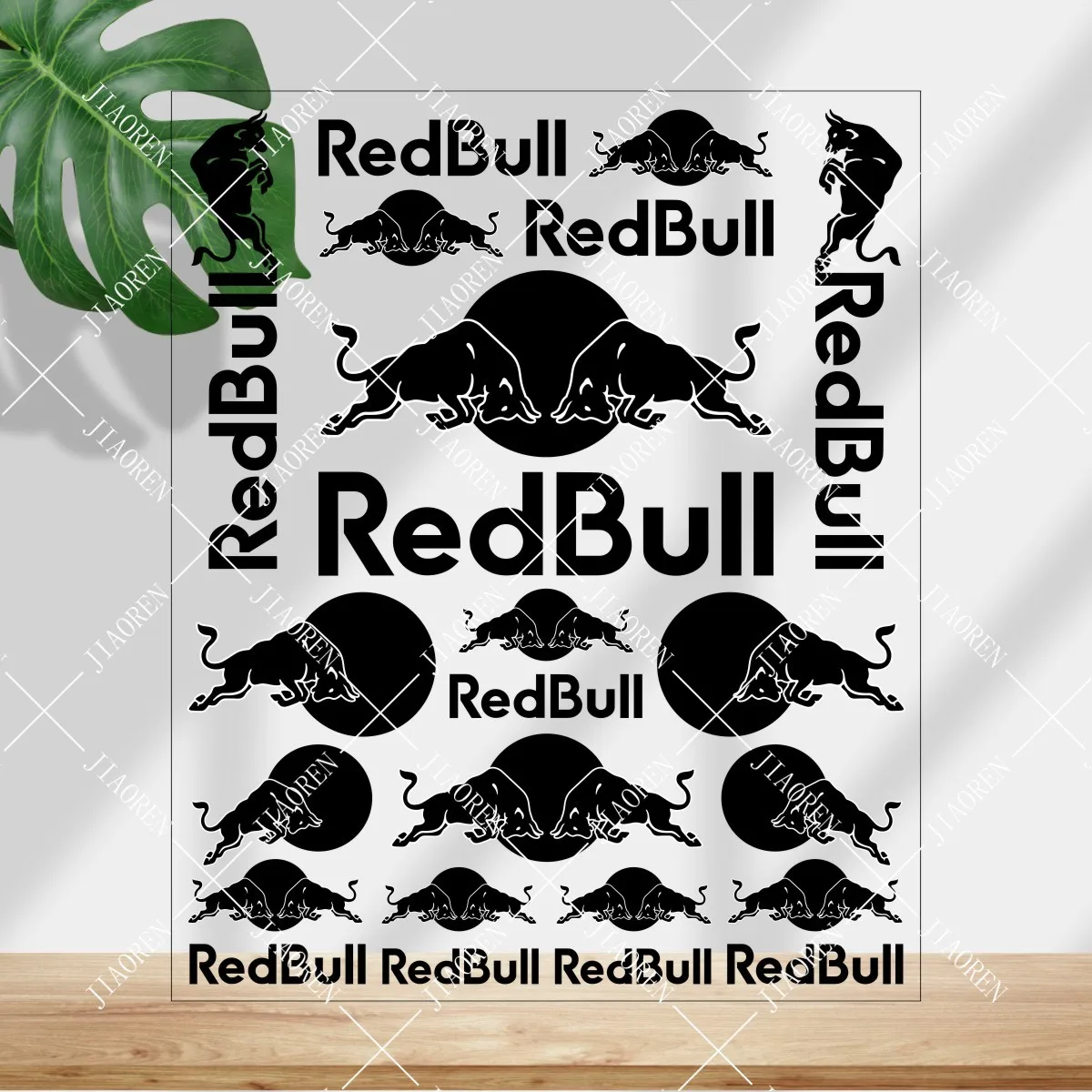 

Рождественский красный бык наклейка логотип мотоциклетный бак шлем автомобиль велосипед светоотражающая наклейка комплект # 1