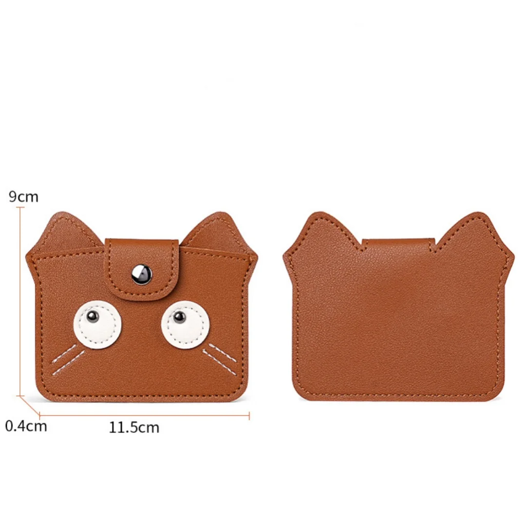 

Coin Storage Card Bag Personalized Feline Mini Clutch Bag Cute Cat Coin Purse Decorative Pu Leather Card Holder For Bag Cat