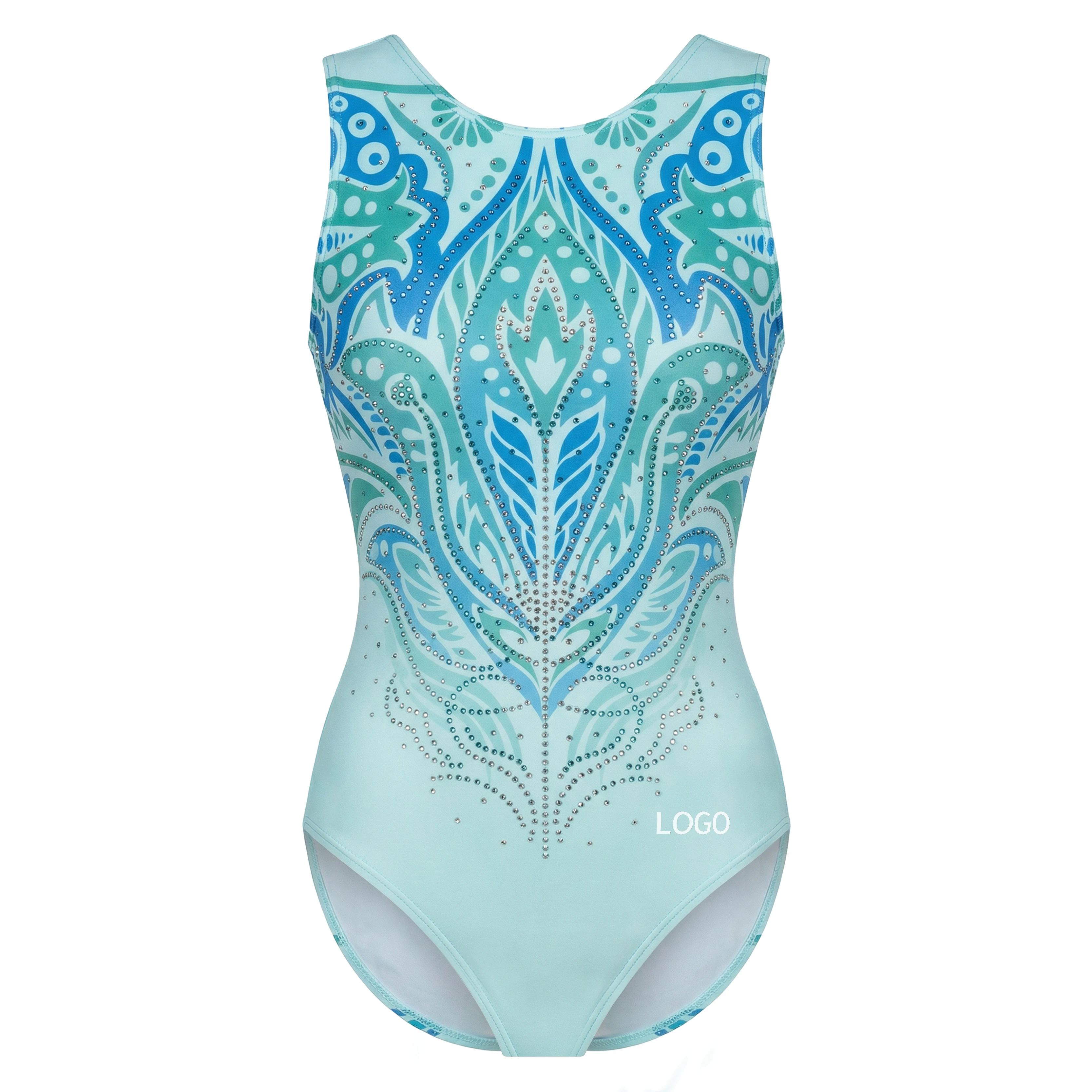 

Children's Gymnastics Tights Sleeveless Fashion Pattern Anti-pilling Game Training Clothes