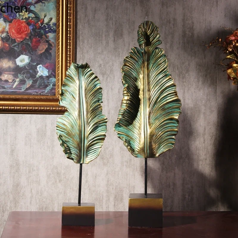 Housewarming Opening Gift Lucky Banana Leaf Living Room Large Ornament Simple Entrance Decoration