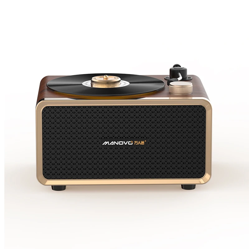 C1 60W Vinyl Record Player Style Speaker 2 In-1 Portable Speakers With Aroma Diffuser For Home Office Decor