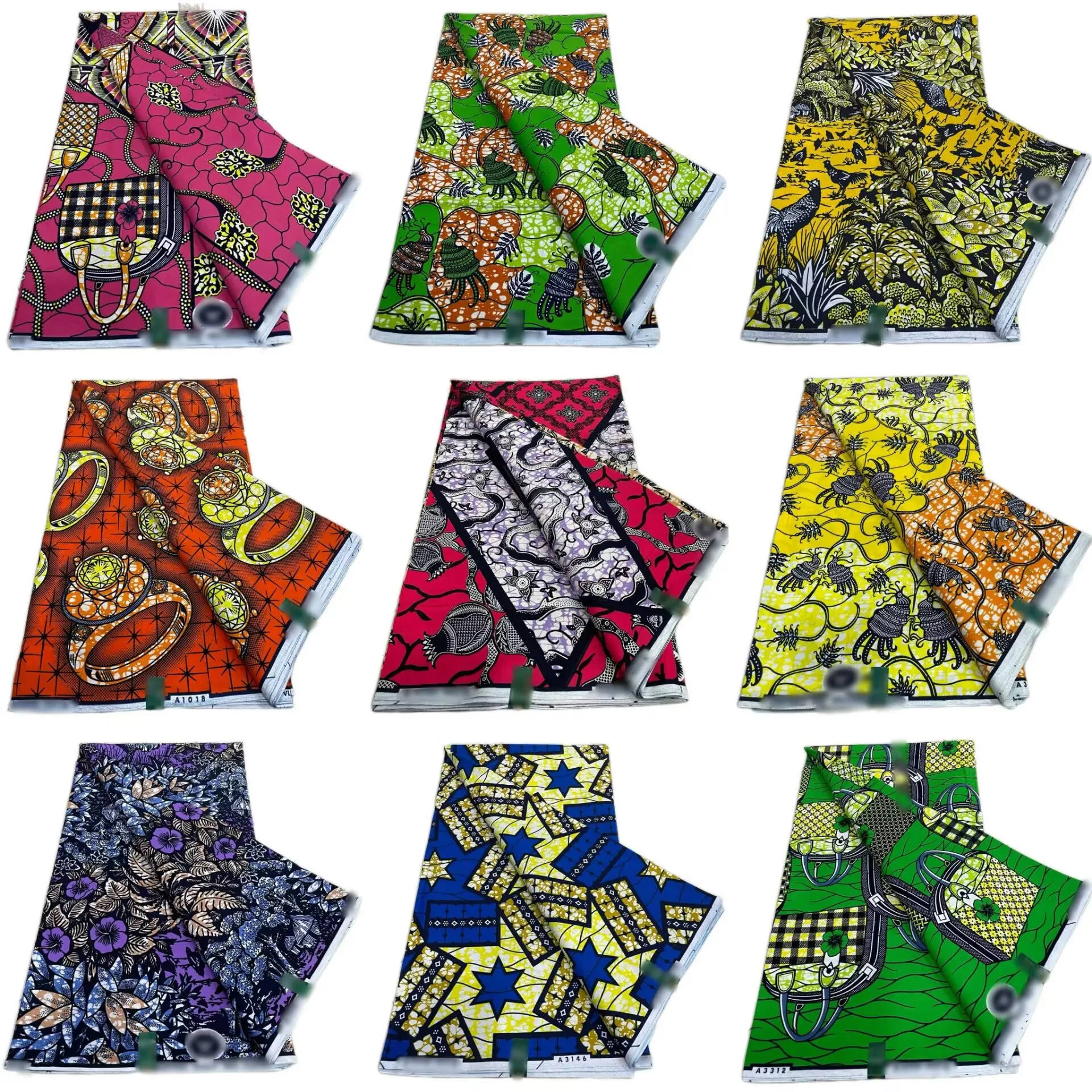 Ankara imprime tissu de cire tissu de cire africaine de haute qualité 100% coton doux africain garanti véritable cire réelle pour robes