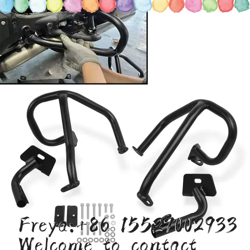 Motorcycle Rear Engine Guard Highway Crash Bar Bunper Protector For Gold Wing 1800 GL1800 F6C Goldwing GL-1800