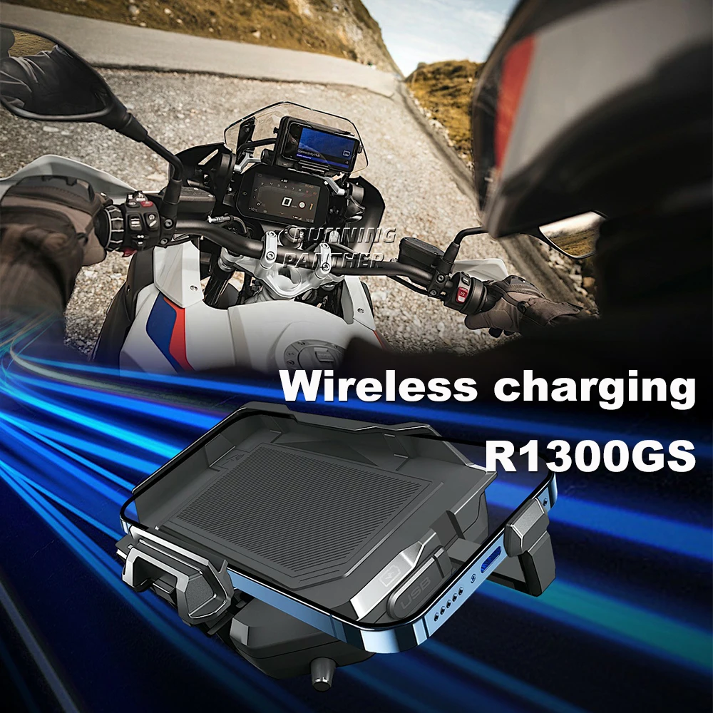 

For BMW R1300GS R1300 GS R 1300 GS r1300gs New Motorcycle Accessories Phone Holder Wireless Charger USB Fast Charging