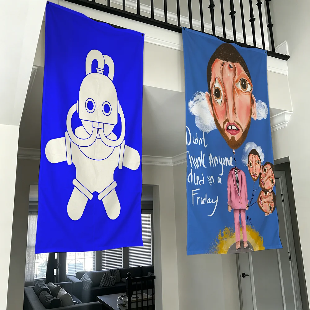 Singer M-Mac Balloonerism M-Miller Q flag Living Room Wall Club Hanging Home Dorm Decor Art Garage Bar Live Decoration Banner