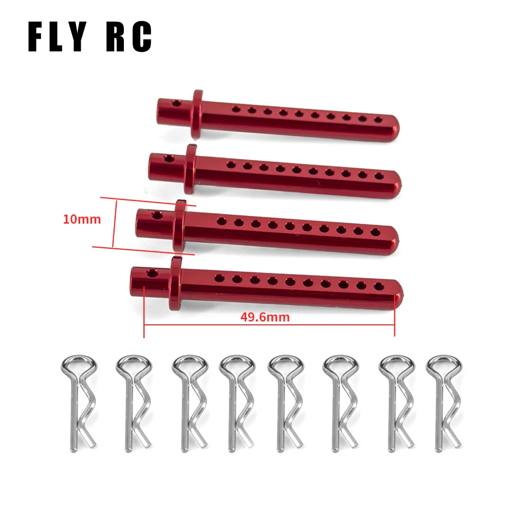 Axial Scx10 Upgrade Shell Column Mount Body Post Holder with R Clips Metal For Parts Remote Control Rc Crawler Car Accessories