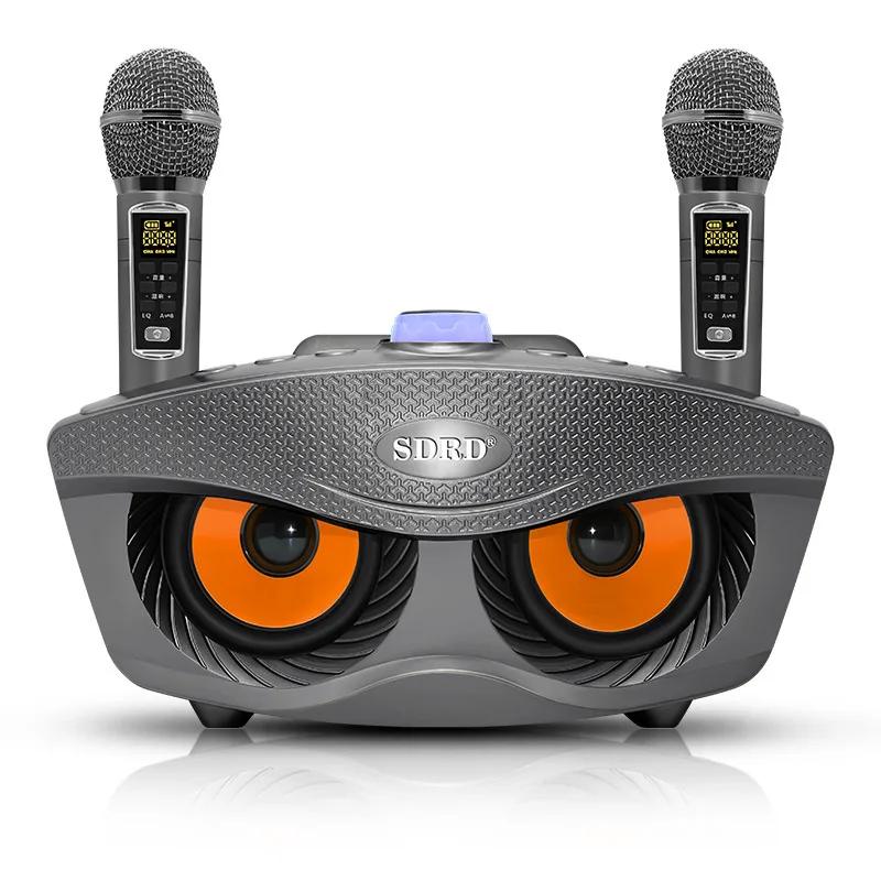 

SD306plus Upgraded Version of Owl Family KTV Wireless Microphone Bluetooth Audio All-in-one Double Chorus Speaker