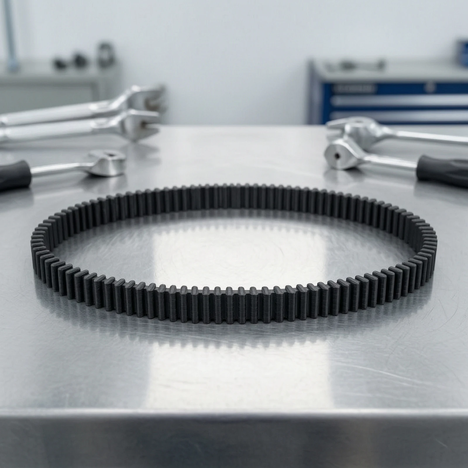Scooter Drive Belt Flexible Clutch Gear Belt Black Stable for Mechanics, Drivetrain Replacement