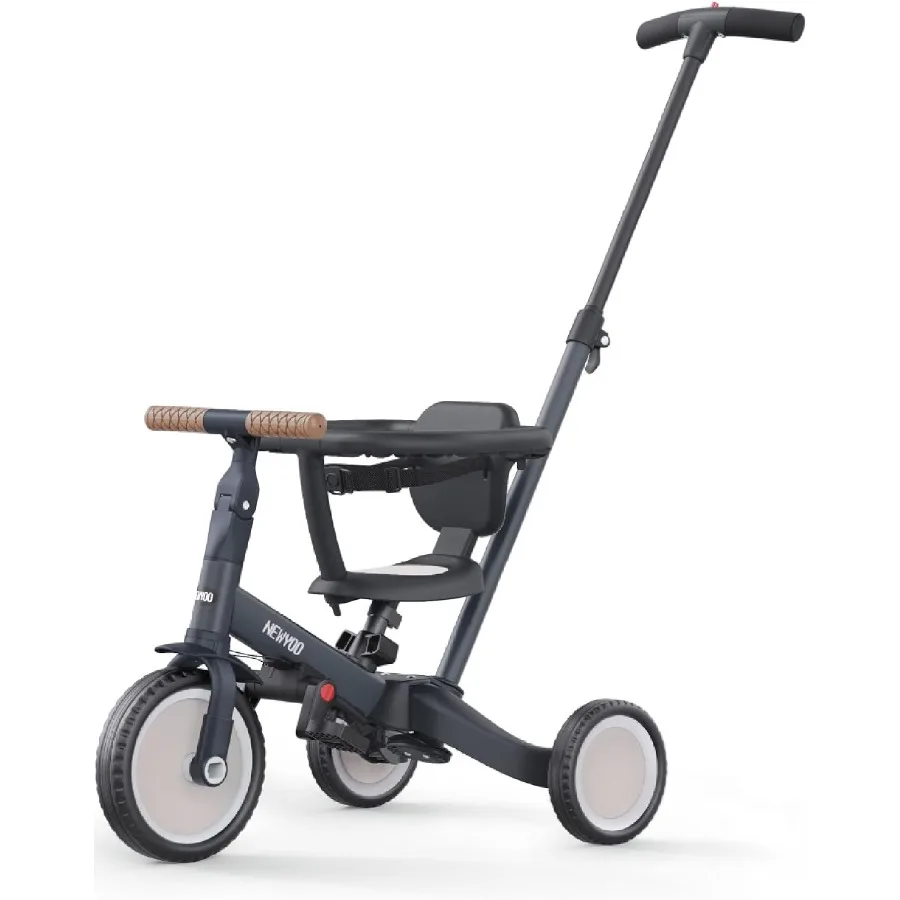 รถสามล้อสำหรับเด็กเล็ก 1-3 ขวบ, จักรยานทรงตัวเด็ก 5 in 1, ของขวัญคริสต์มาสและวันเกิดสำหรับเด็กชายและเด็กหญิง, จักรยานเด็กเล็กพร้อมที่จับสำหรับผู้ปกครอง