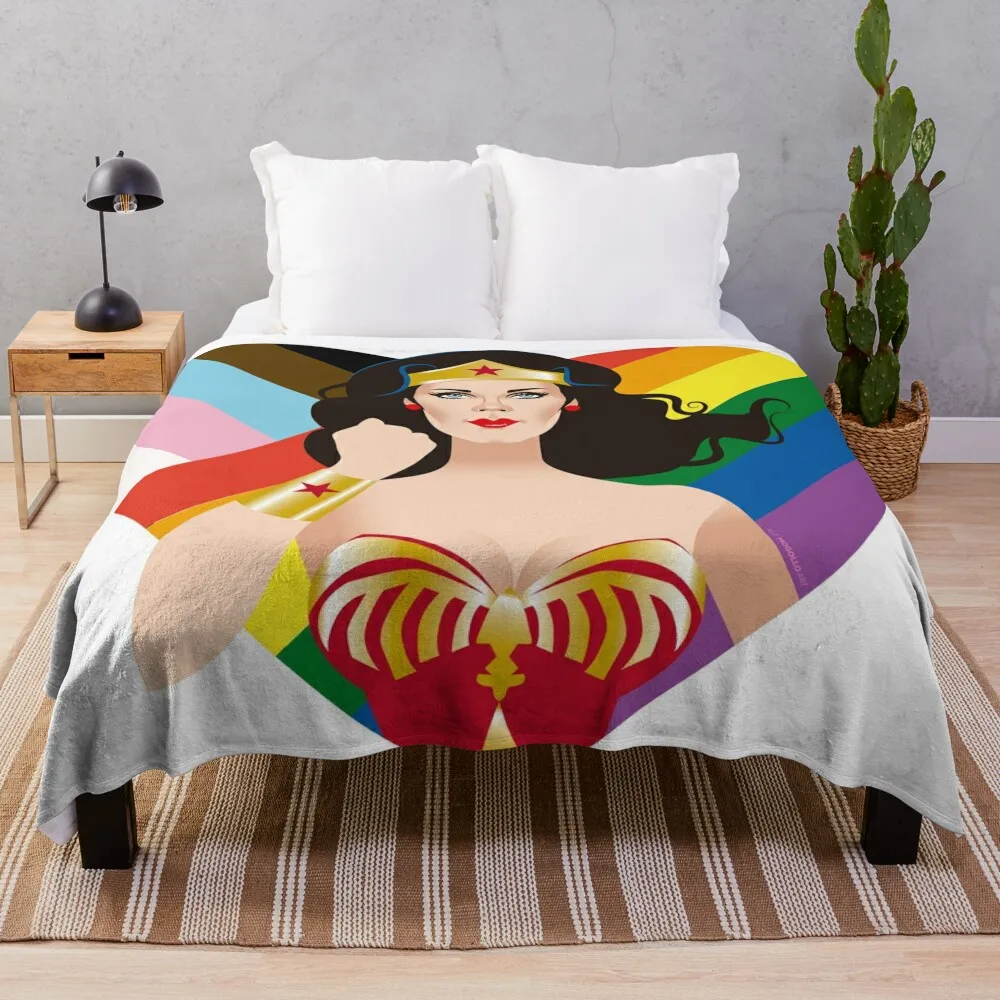 Pride Icon Throw Blanket For Decorative Sofa Kid'S Sofa Quilt Decorative Sofas Blankets