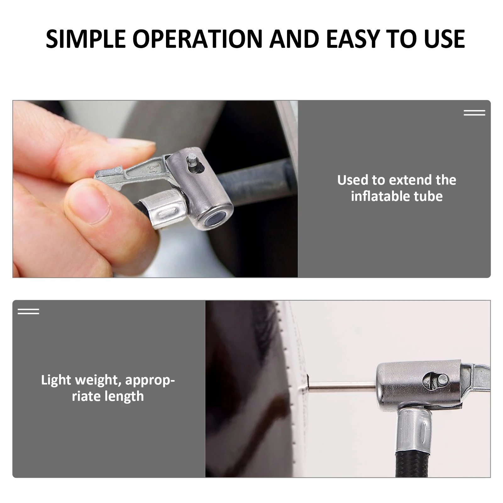 

1pc Air Pump Extension Tube Inflator Accessories for Bike Tires Balls Mattresses Football Inflating Tool Practical Durability