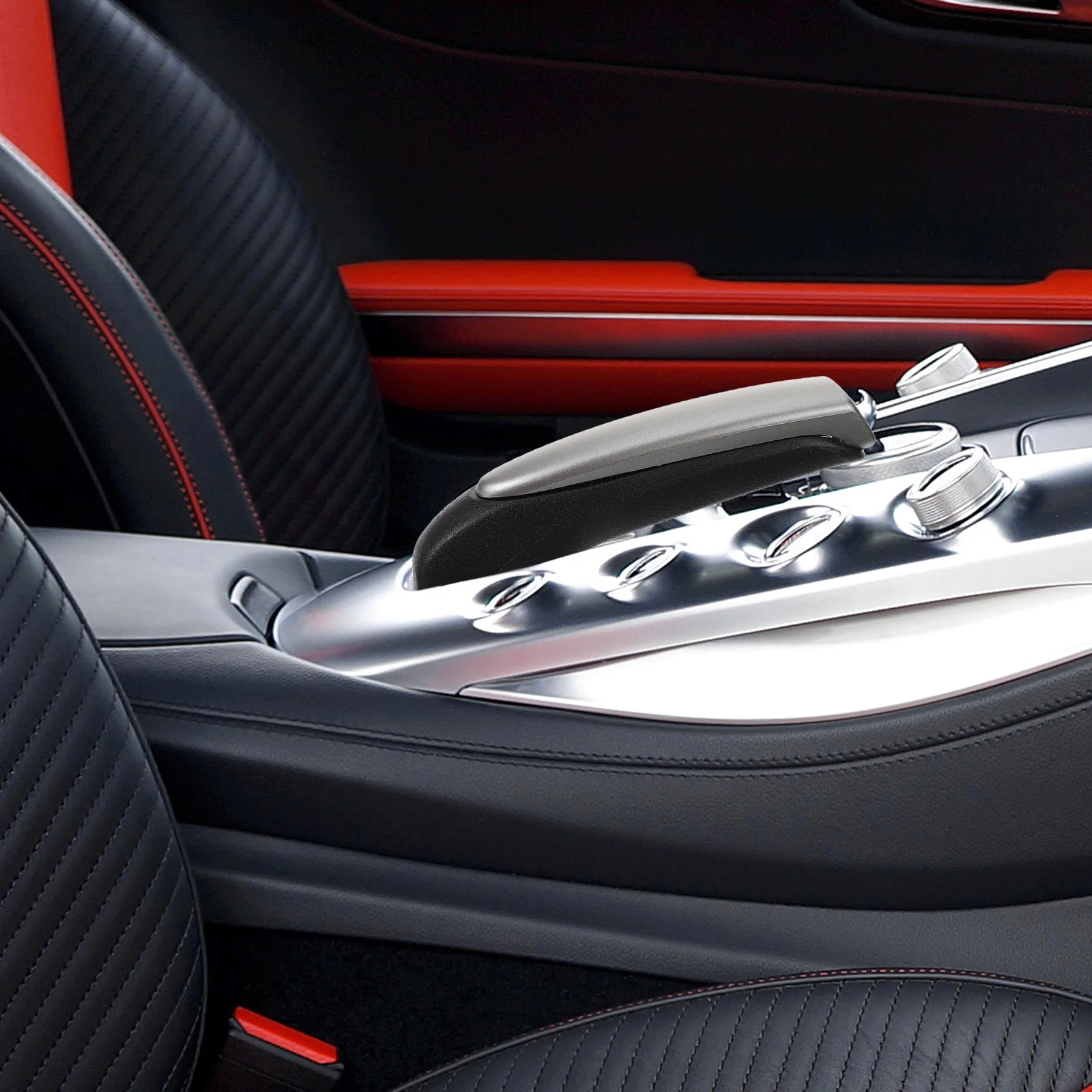 

Car Brake Handle Cover Ball-Shaped Brake Lever Protector Durable PU Material Easy Install for 2006-2011 Models Automotive Grip